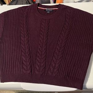 Chunky batwing knit sweater